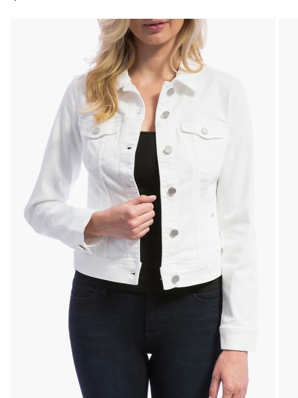 Liverpool Jeans Company White Jean Jacket